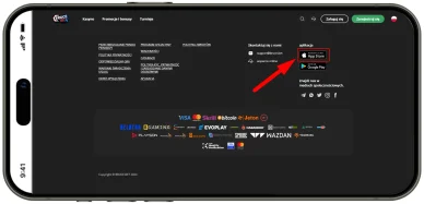 Aplikacia na IOS Bruce Bet Jak zainstalować aplikację na IOS
