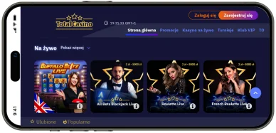Kasyno na żywo Total Casino Kasyno na żywo