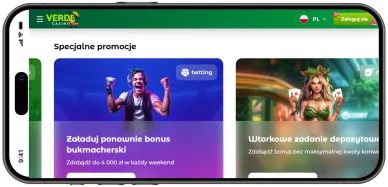 Aplikacja VerdeCasino na iOS Aplikacja Verde Casino na iOS