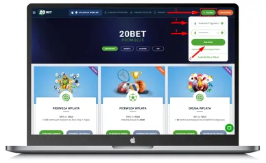 Procedura logowania do 20Bet Procedura logowania do kasyna 20Bet