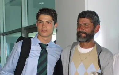 Ronaldo i jego ojciec Cristiano Ronaldo i jego ojciec