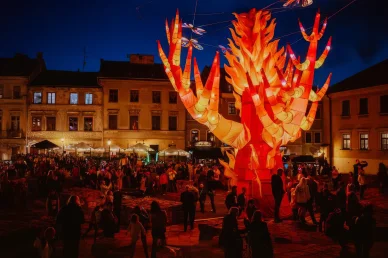 Lubelska starówka podczas festiwalu Ulice Lublina podczas festiwalu