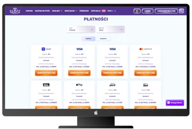 Metody płatności w SlotsPalace Kasyno Metody płatności w SlotsPalace Casino