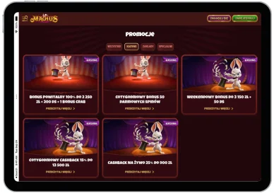 Bonusy kasynowe Magius Casino Bonusy kasynowe