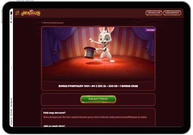 Bonusy powitalne Magius Casino Bonusy powitalne