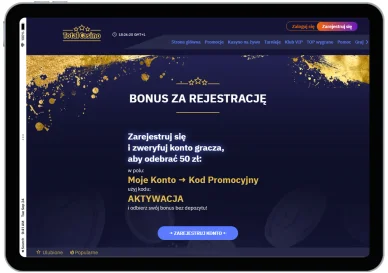 Bonus za rejestrację Total Casino Bonus za rejestrację