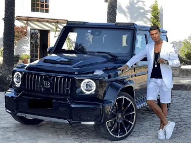 Ronaldo i jego Mercedes Brabus Cristiano Ronaldo i jego Mercedes Brabus