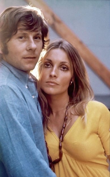 Roman Polanski z drugą żoną Romana Polańskiego i Sharon Tate